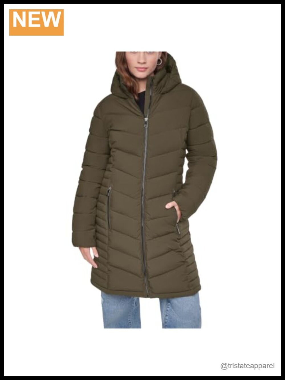 Lightweight Hooded Puffer Jacket Quilted Water Resistant Zip Up